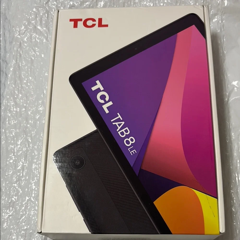 TCL Black Tablet with Vibrant Display and Sleek Design